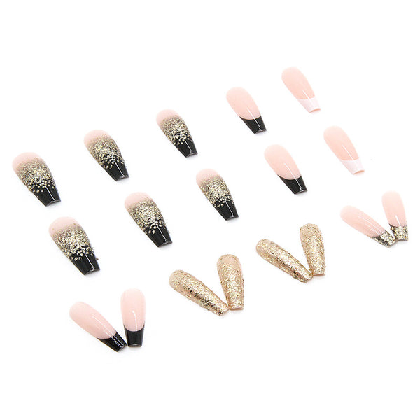 12 Sizes-24 Pcs Press On Nails W129