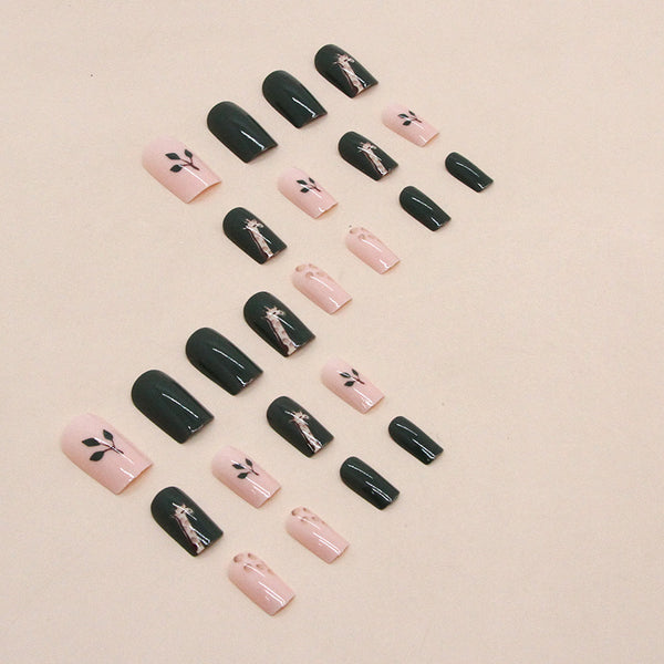 12 Sizes-24 Pcs Press On Nails W678