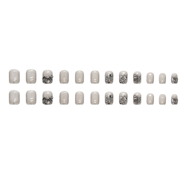 12 Sizes-24 Pcs Press On Nails Z479