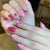 12 Sizes-24 Pcs Press On Nails C1403