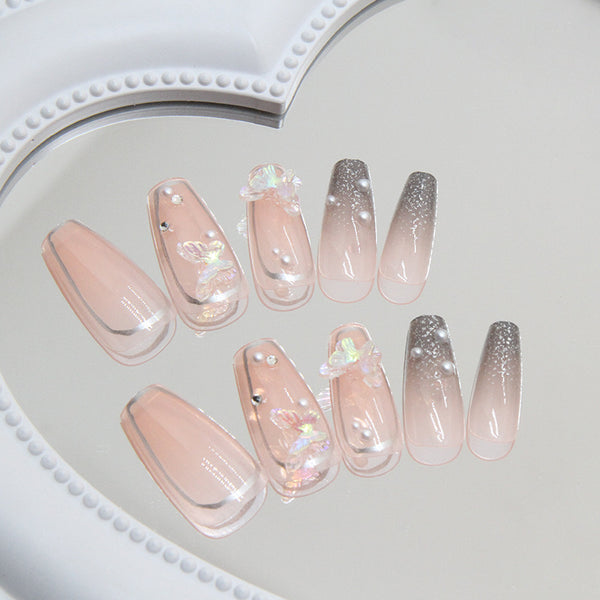 12 Sizes-24 Pcs Press On Nails Z838