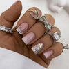 12 Sizes-24 Pcs Press On Nails W831