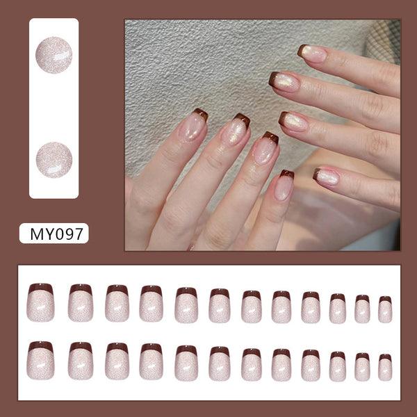 12 Sizes-24 Pcs Press On Nails MY097