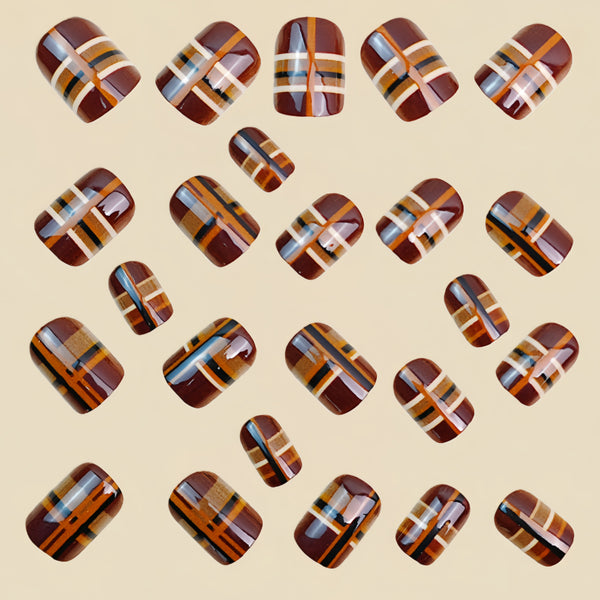 12 Sizes-24 Pcs Press On Nails Y1790