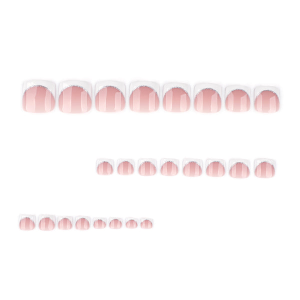 12 Sizes-24 Pcs Press On Nails JP4247