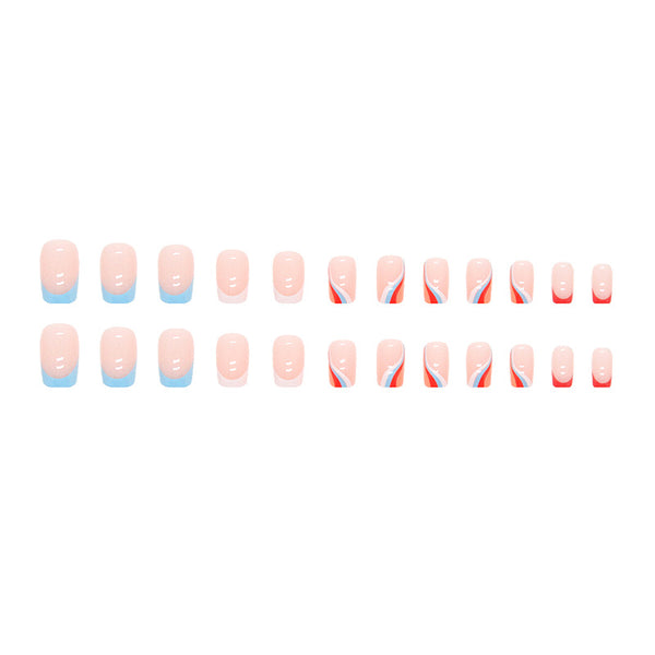 12 Sizes-24 Pcs Press On Nails W254