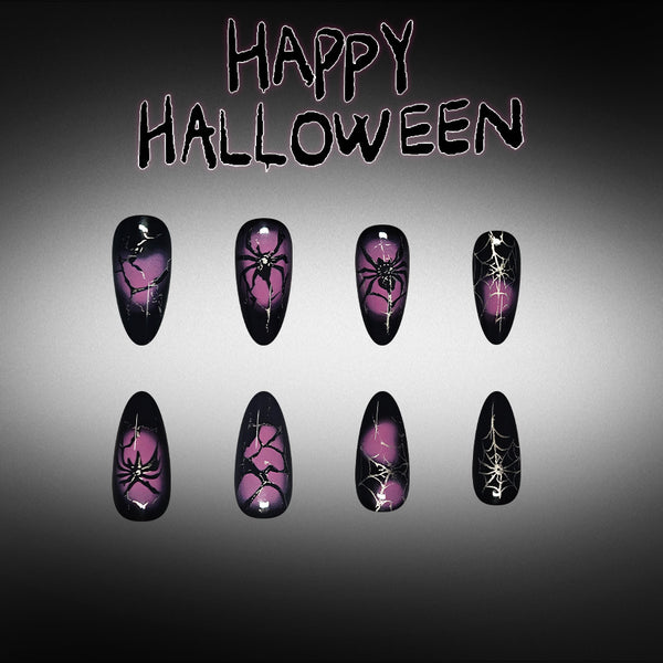 12 Sizes-24 Pcs Press On Nails C2038