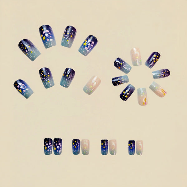 12 Sizes-24 Pcs Press On Nails Y630