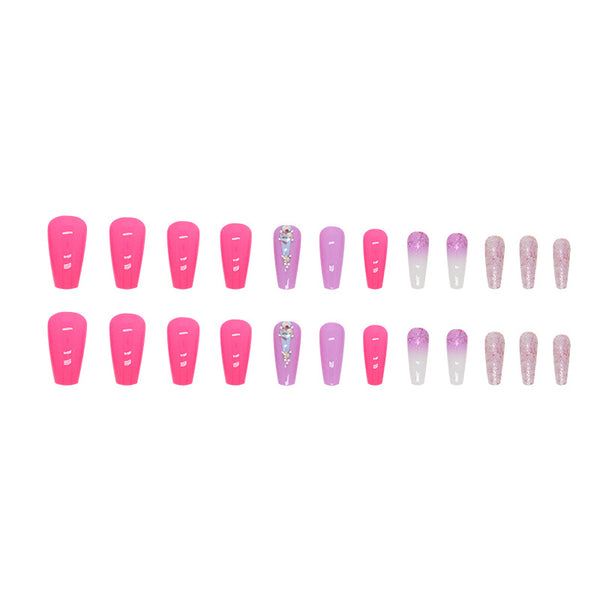 12 Sizes-24 Pcs Press On Nails Z726