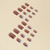 12 Sizes-24 Pcs Press On Nails Y019