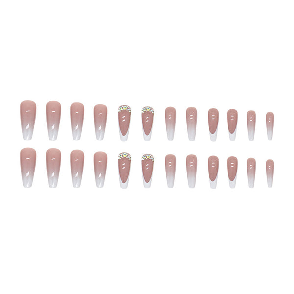 12 Sizes-24 Pcs Press On Nails Z637