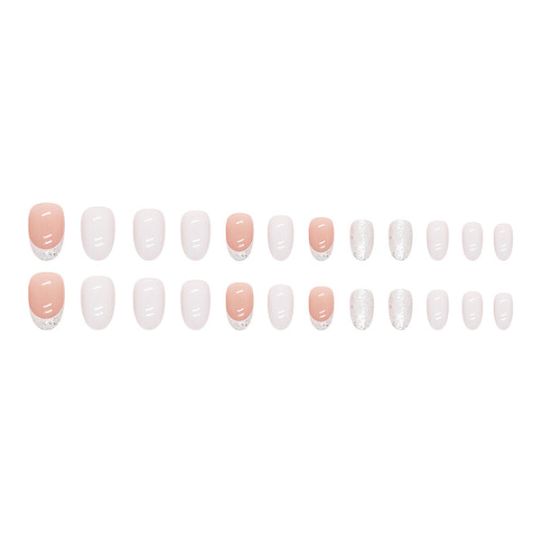 12 Sizes-24 Pcs Press On Nails W903