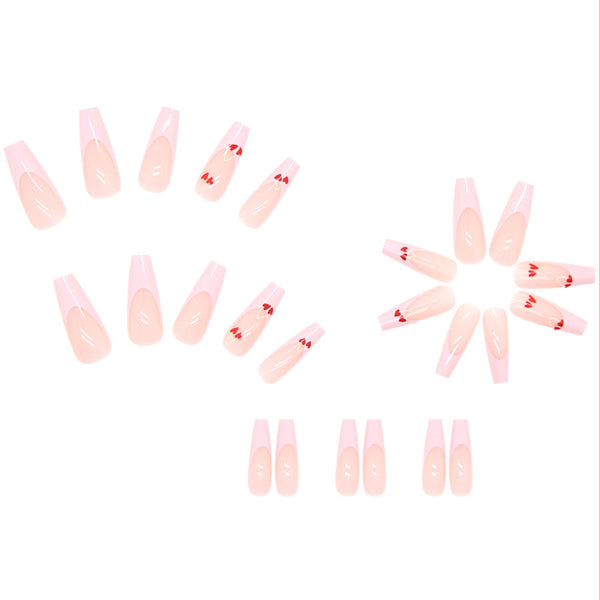 12 Sizes-24 Pcs Press On Nails W077