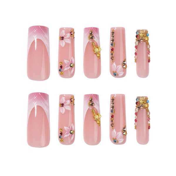 12 Sizes-24 Pcs Press On Nails JP4351