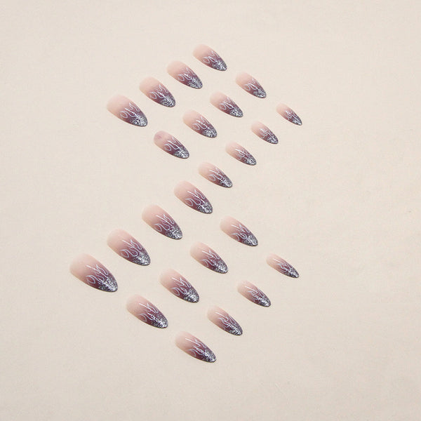 12 Sizes-24 Pcs Press On Nails W335