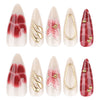 12 Sizes-24 Pcs Press On Nails JP4020