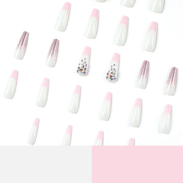 12 Sizes-24 Pcs Press On Nails JP2449