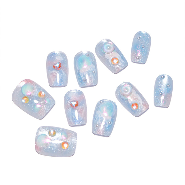 12 Sizes-24 Pcs Press On Nails nail-accessory