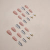 12 Sizes-24 Pcs Press On Nails W1356