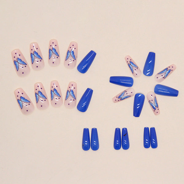 12 Sizes-24 Pcs Press On Nails W511