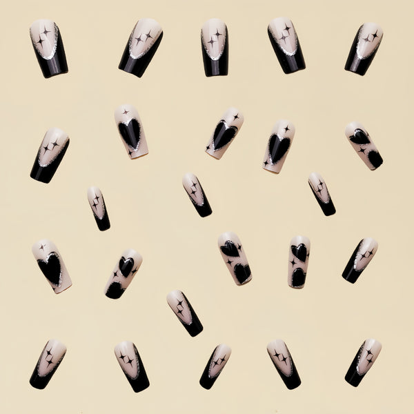 12 Sizes-24 Pcs Press On Nails Y086