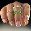 12 Sizes-24 Pcs Press On Nails W1276
