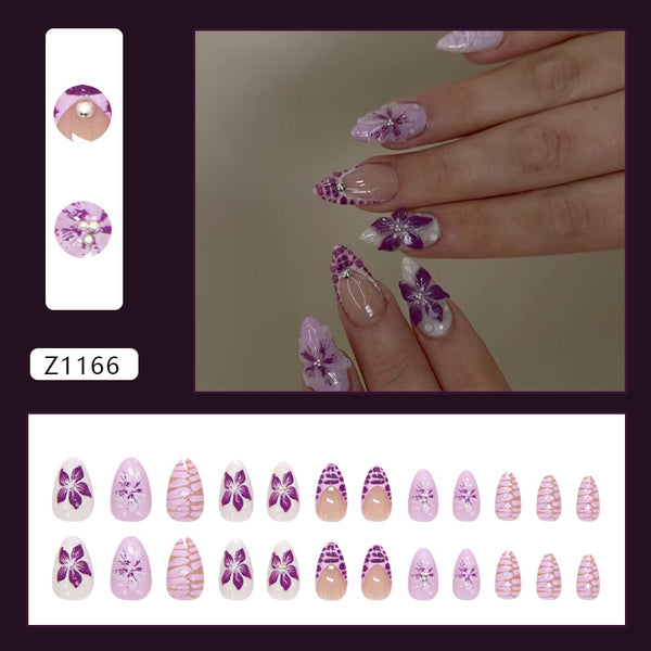 12 Sizes-24 PcsPress On Nails Z1166