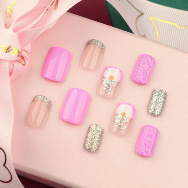 12 Sizes-24 Pcs Press On Nails JP3464