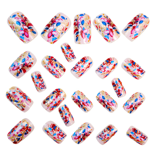 12 Sizes-24 Pcs Press On Nails Y1732