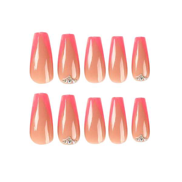 12 Sizes-24 Pcs Press On Nails JP2350