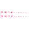 12 Sizes-24 Pcs Press On Nails F089