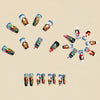 12 Sizes-24 Pcs Press On Nails Y1199
