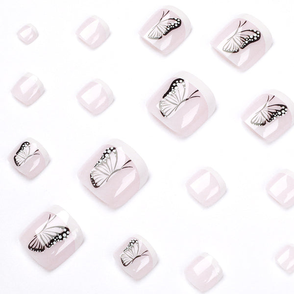 12 Sizes-24 Pcs Press On Nails JP1660