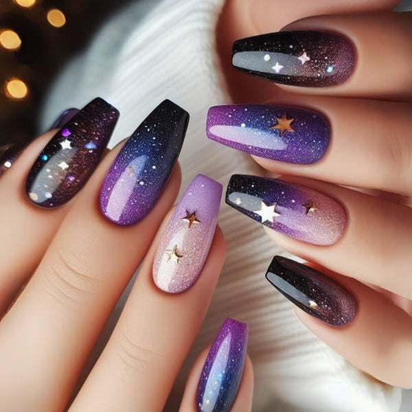 12 Sizes-24 Pcs Press On Nails Y484