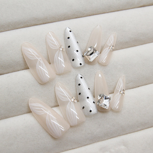 12 Sizes-24 Pcs Press On Nails MY072