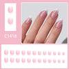 12 Sizes-24 Pcs Press On Nails C1418