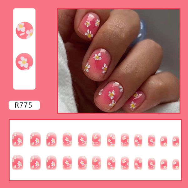 12 Sizes-24 Pcs Press On Nails R767