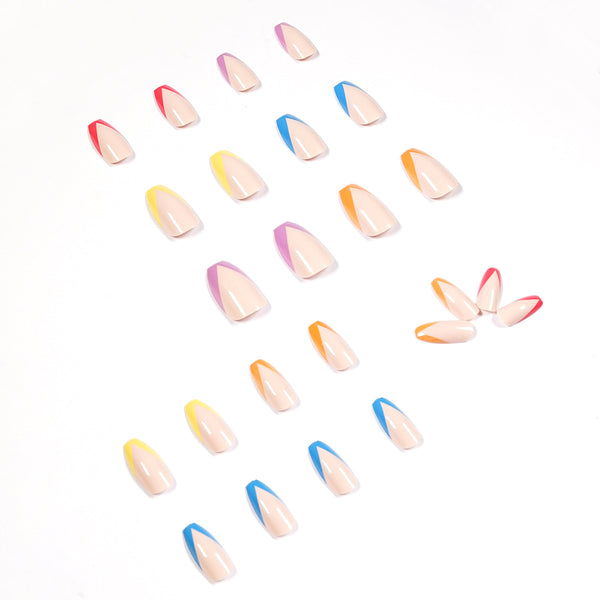 12 Sizes-24 Pcs Press On Nails JP1135