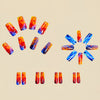 12 Sizes-24 Pcs Press On Nails Y412-1