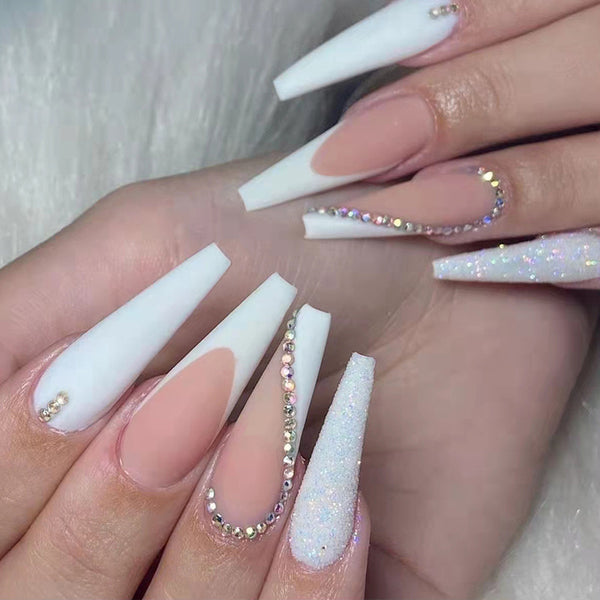 12 Sizes-24 Pcs Press On Nails Z156