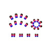 12 Sizes-24 Pcs Press On Nails Y212