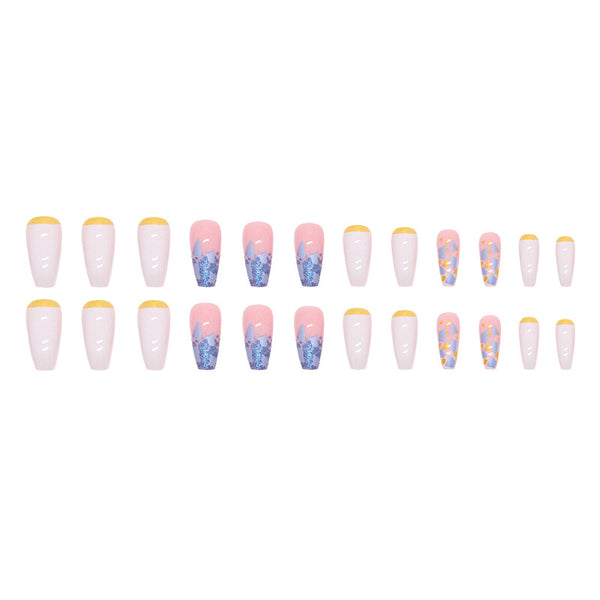 12 Sizes-24 Pcs Press On Nails W593