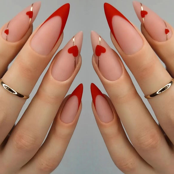 12 Sizes-24 Pcs Press On Nails W413