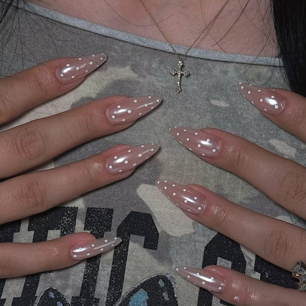 12 Sizes-24 Pcs Press On Nails JP4236
