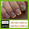 12 Sizes-24 Pcs Press On Nails Y120