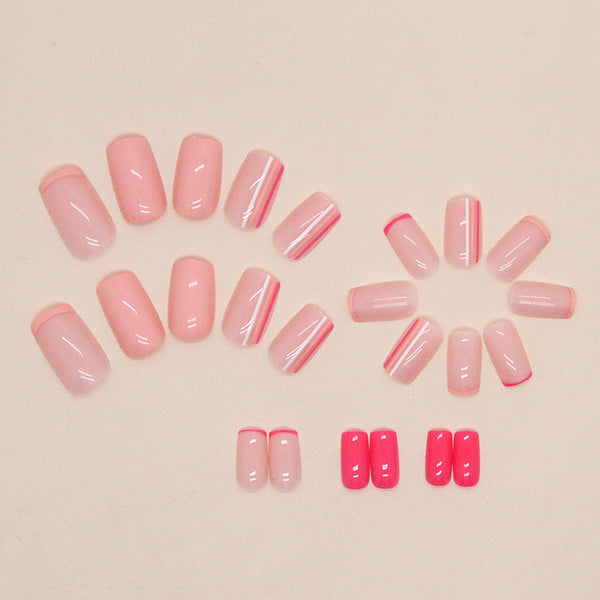 12 Sizes-24 Pcs Press On Nails W1068