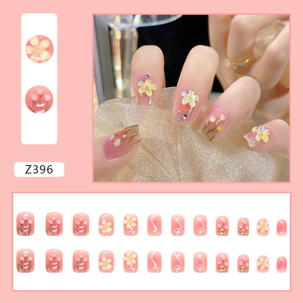 12 Sizes-24 Pcs Press On Nails Z396