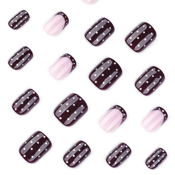 12 Sizes-24 Pcs Press On Nails JP4229