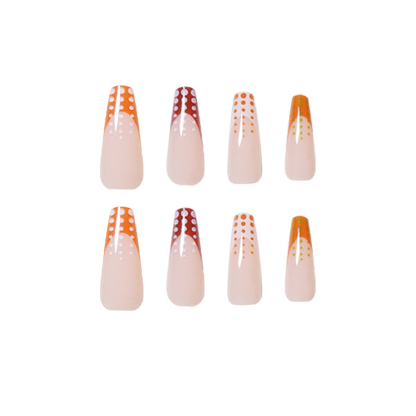 12 Sizes-24 Pcs Press On Nails JP1435