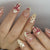 12 Sizes-24 Pcs Press On Nails JP4282
